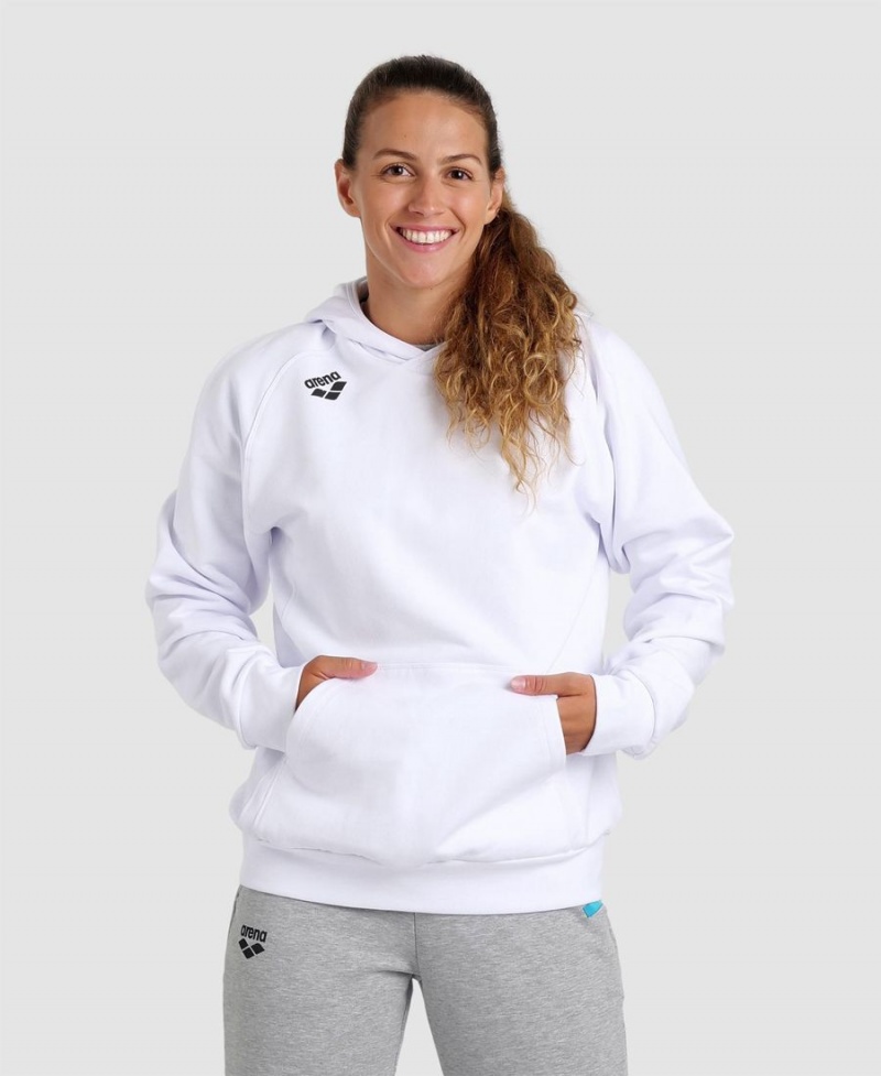 Sweatshirt Arena Team Encapuchonné Panel Blanche Femme | FLI-34893105