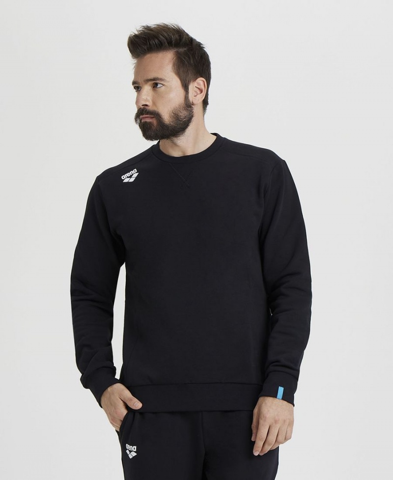 Sweatshirt Arena Solid Crewneck Noir Femme | VTO-39775235