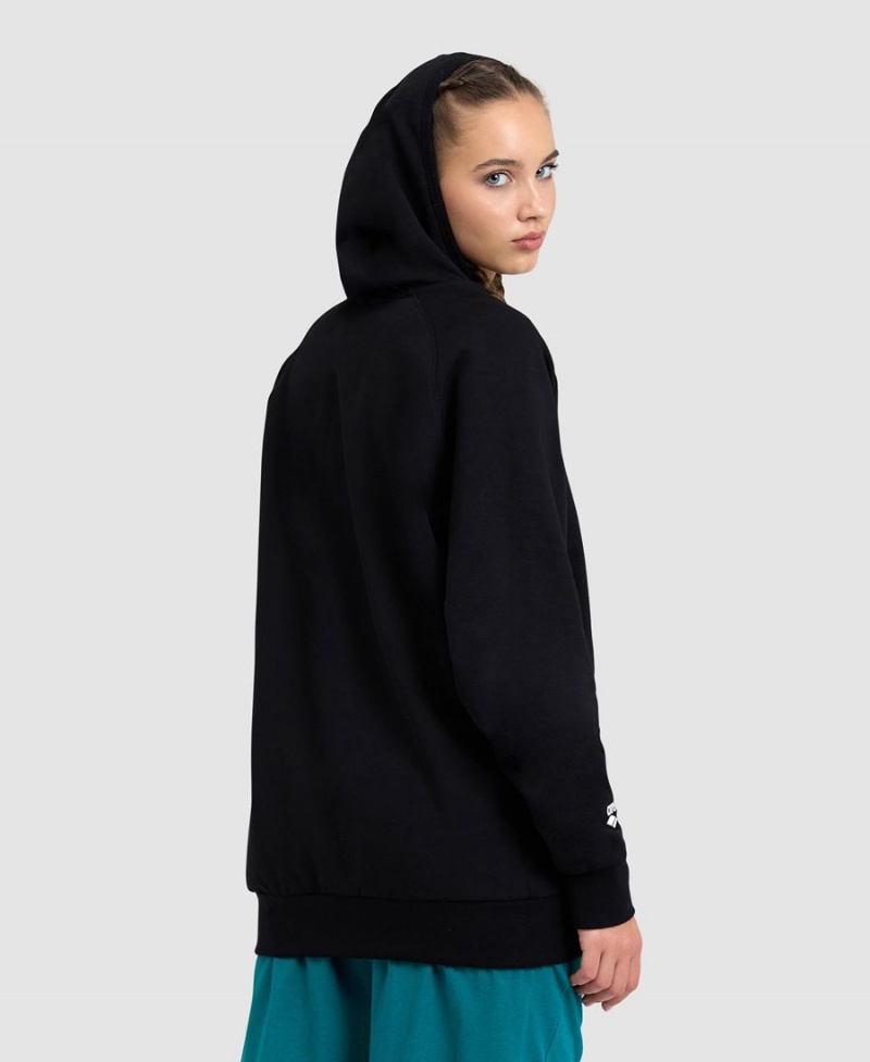 Sweatshirt Arena Logo Encapuchonné Noir Femme | LDB-07208145