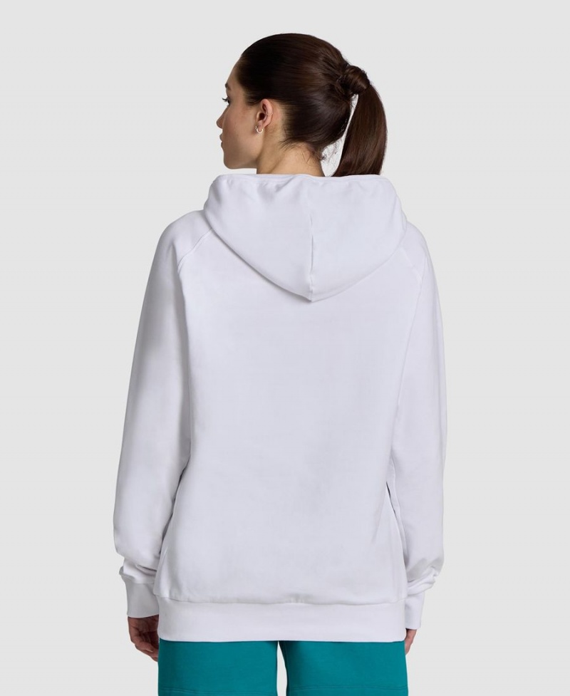 Sweatshirt Arena Planet D'eau Encapuchonné Blanche Femme | OAJ-18890619