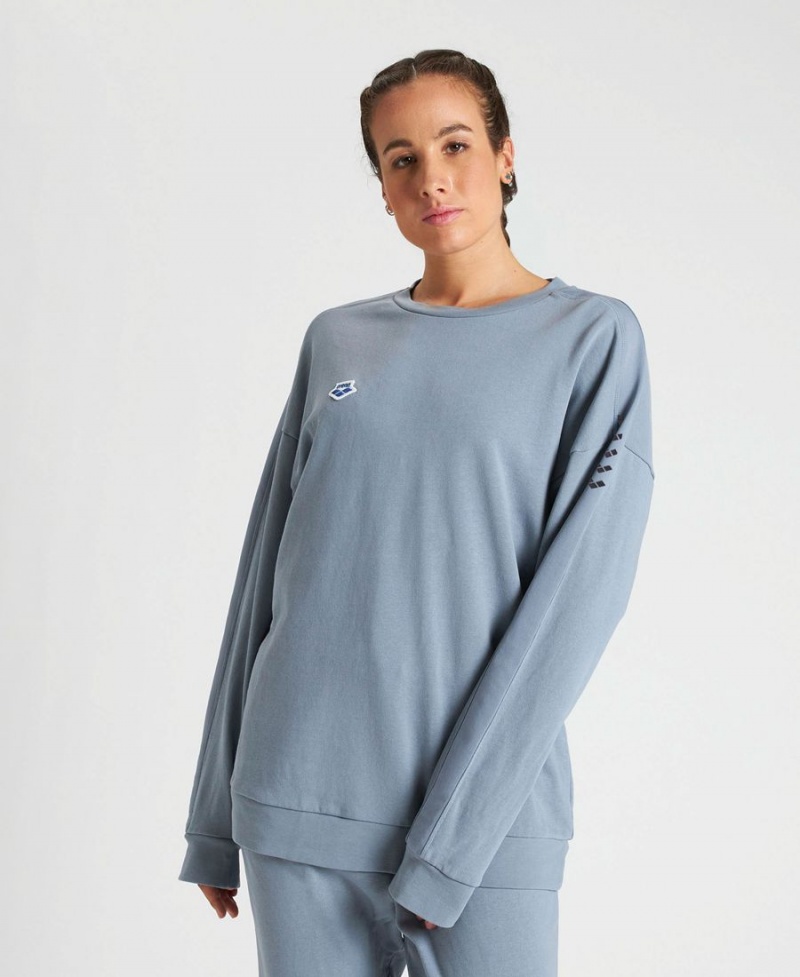 Sweatshirt Arena Oversized Team Grise Femme | XND-53604314