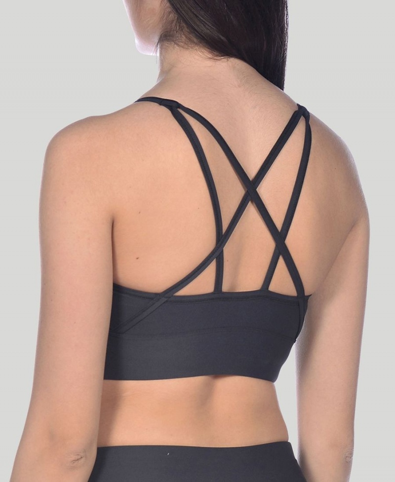 Soutien Gorge Sport Arena Gym Cross Straps Noir Femme | NBB-00897672