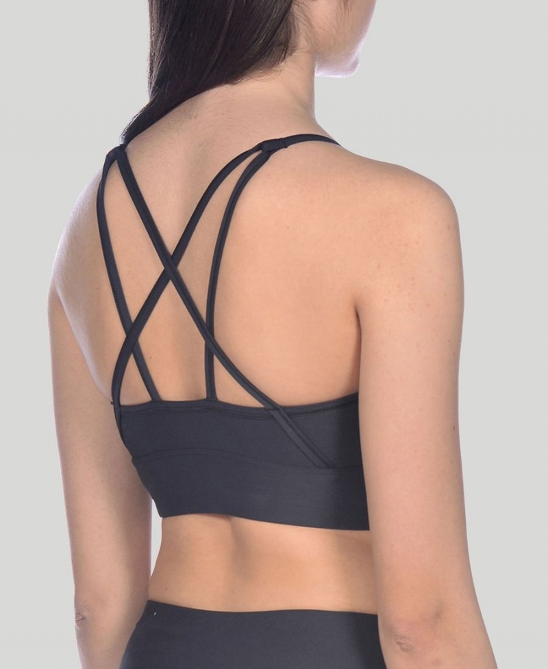 Soutien Gorge Sport Arena Gym Cross Straps Noir Femme | NBB-00897672