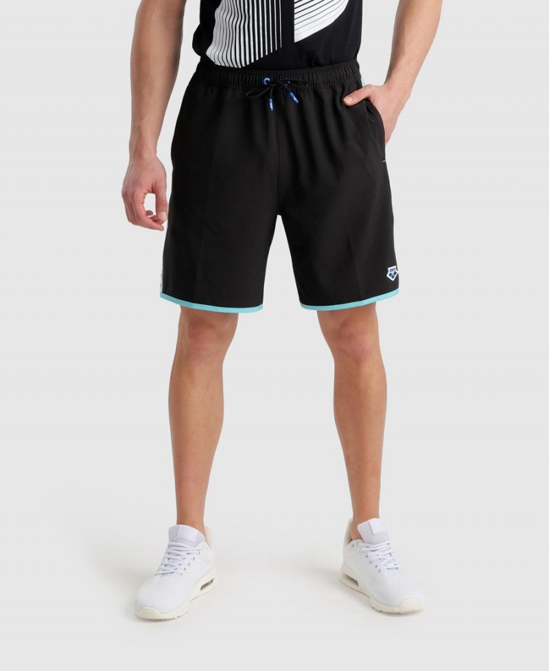 Short Arena Icons Teamstripe Bermuda Noir Blanche Femme | RWZ-47885257