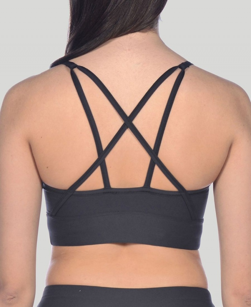 Soutien Gorge Sport Arena Gym Cross Straps Noir Femme | NBB-00897672