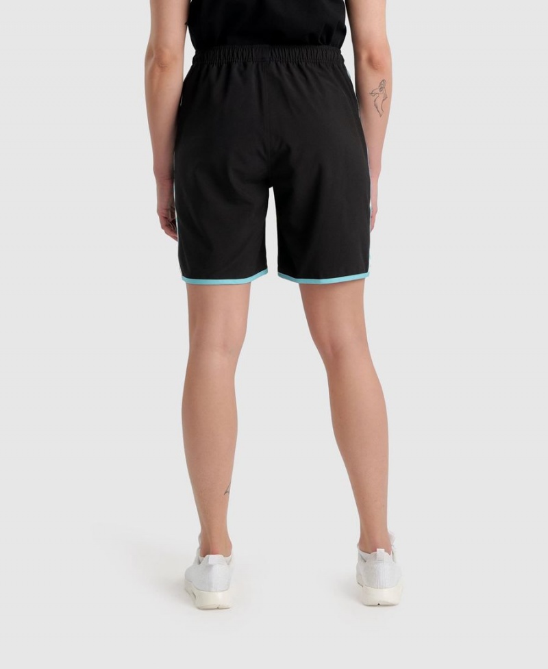 Short Arena Icons Teamstripe Bermuda Noir Blanche Femme | RWZ-47885257