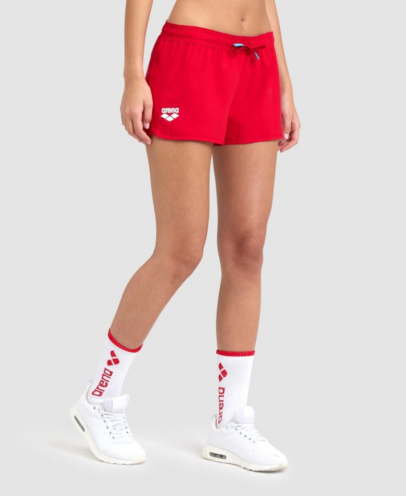 Short Arena Team Solid Rouge Femme | FDT-60197419