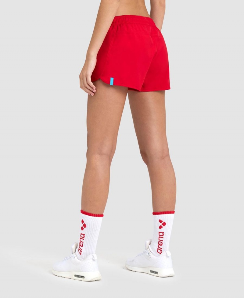 Short Arena Team Solid Rouge Femme | FDT-60197419