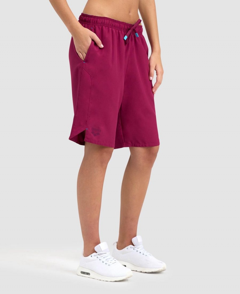 Short Arena Team Bermuda Bordeaux Femme | YND-60200872