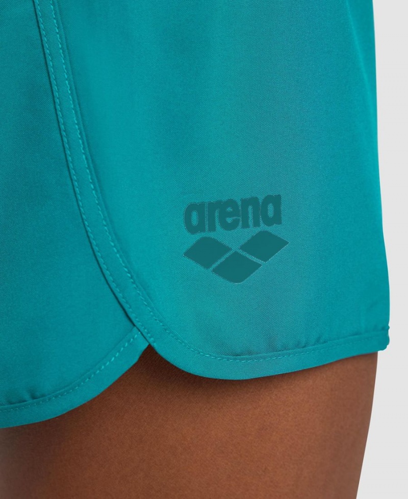 Short Arena Team Solid Vert Femme | RAJ-82137461