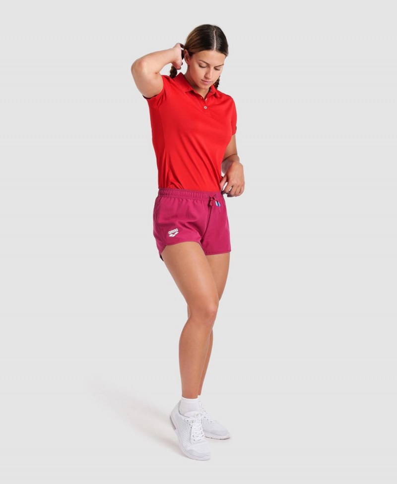 Short Arena Team Solid Rose Femme | VXL-43623687