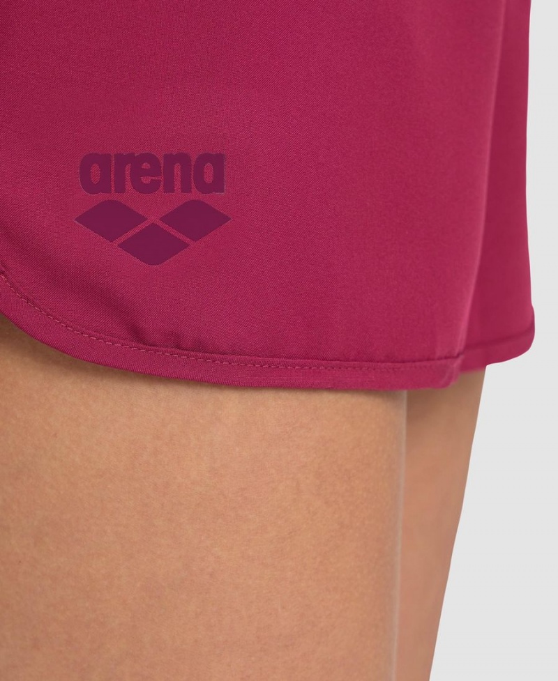 Short Arena Team Solid Rouge Femme | GCZ-70610548