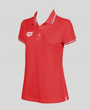 Polo Arena Team Line Corta Sleeve Rouge Femme | BYS-39670694