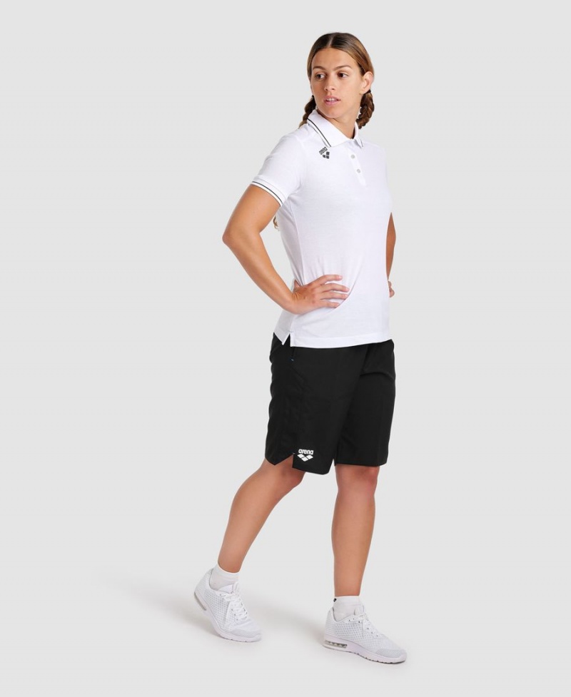 Polo Arena Team Coton Solid Blanche Femme | WYF-43835599