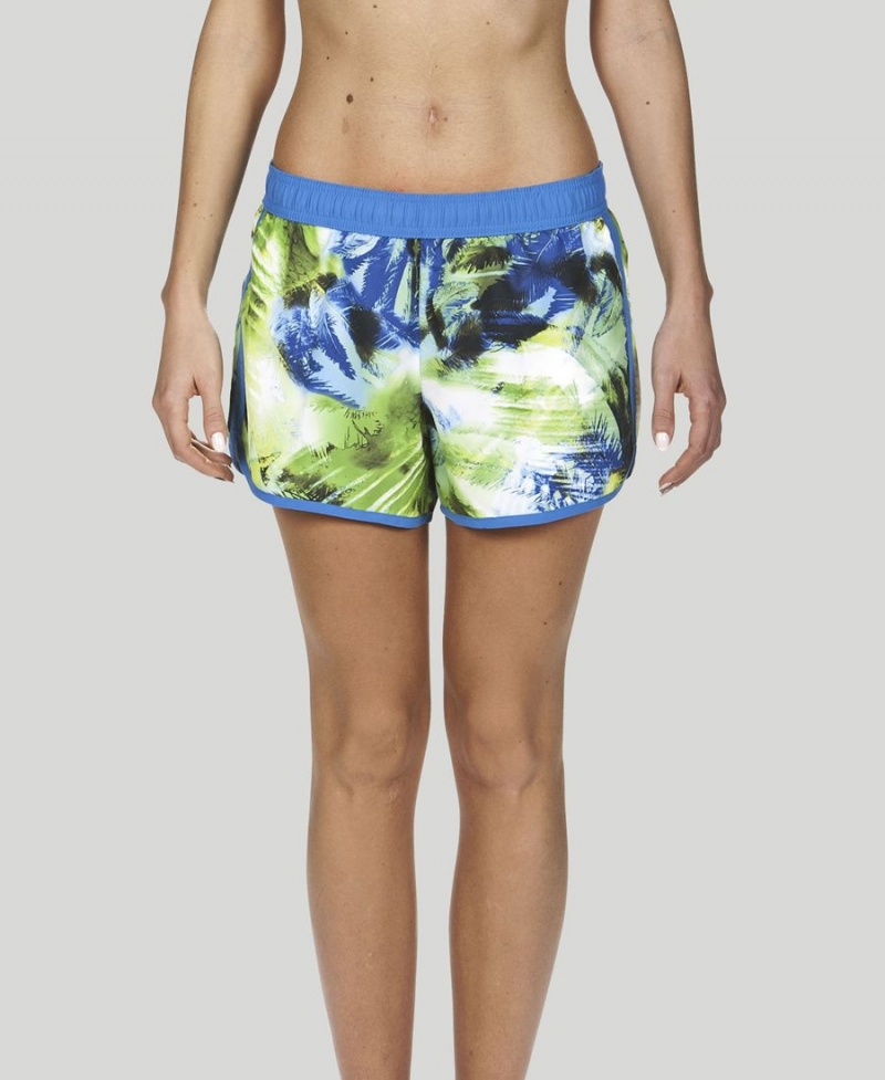 Short Arena Palms Sport Bleu Multicolore Femme | CNV-96594183