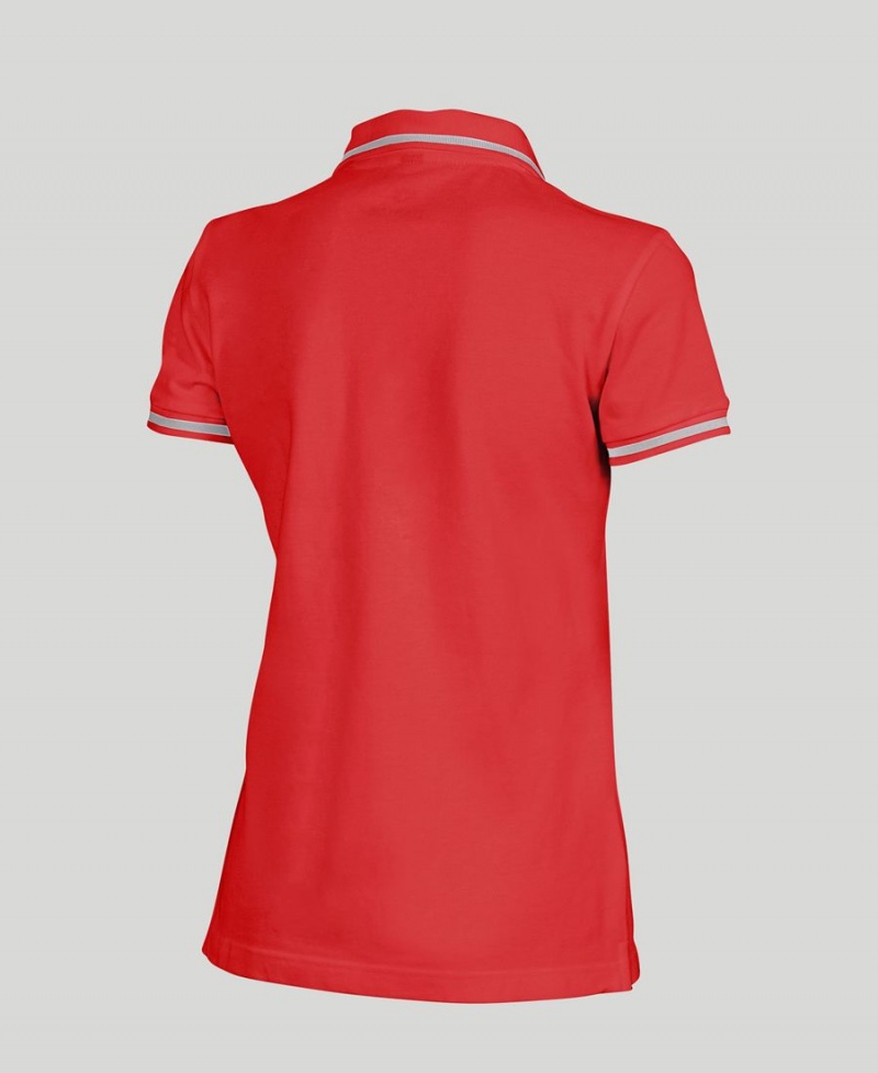 Polo Arena Team Line Corta Sleeve Rouge Femme | BYS-39670694