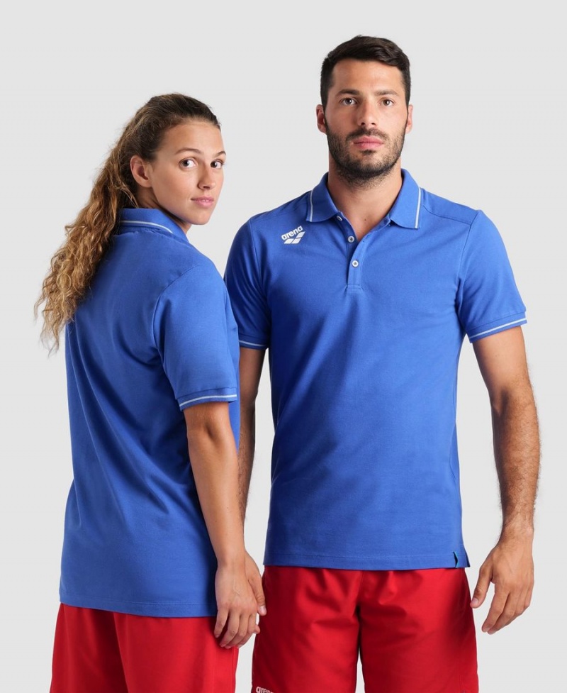 Polo Arena Team Solid Bleu Femme | TBT-88243736