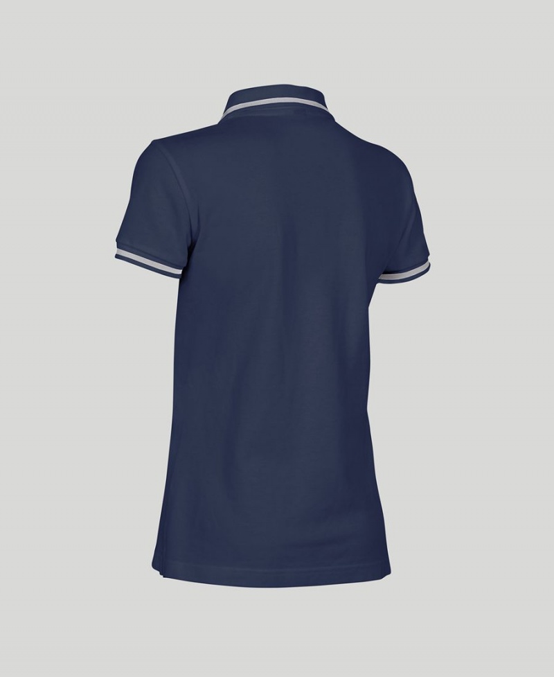 Polo Arena Team Line Corta Sleeve Bleu Marine Femme | ILN-90728527