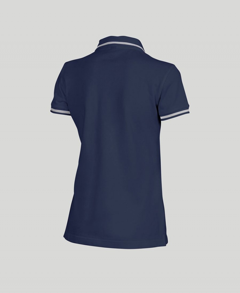 Polo Arena Team Line Corta Sleeve Bleu Marine Femme | ILN-90728527