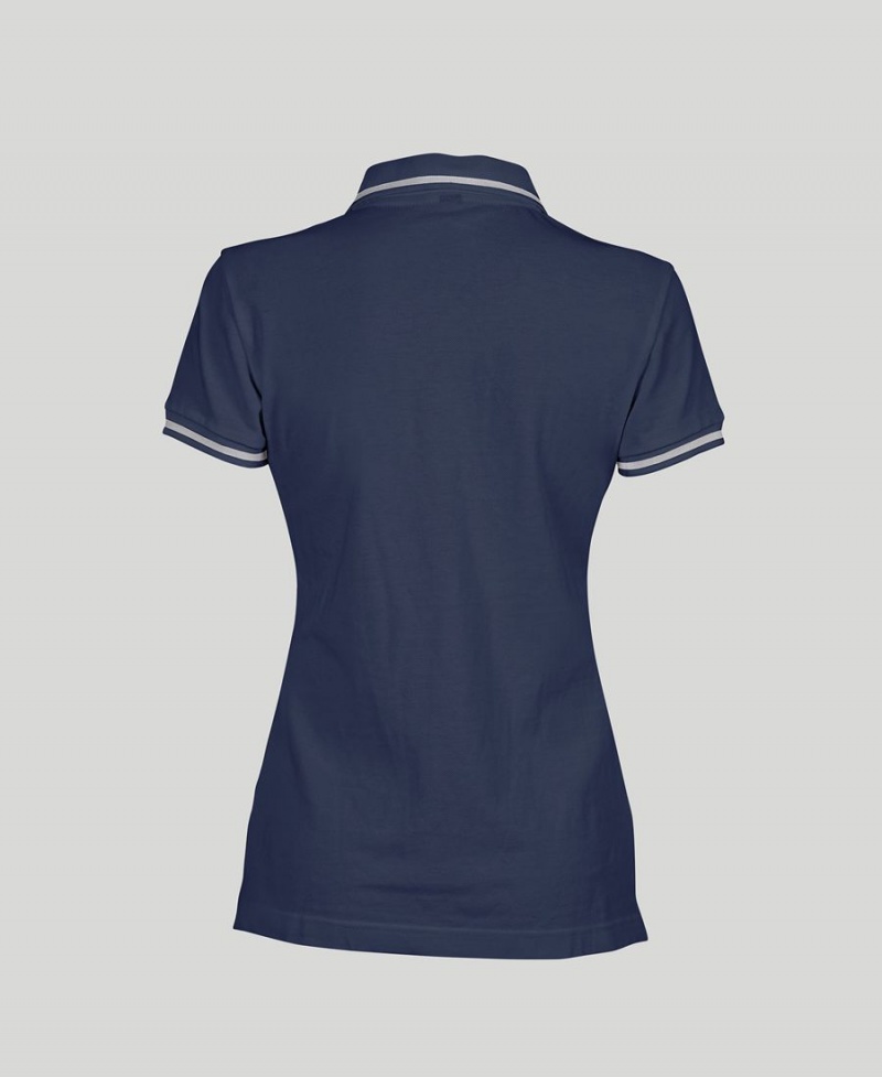 Polo Arena Team Line Corta Sleeve Bleu Marine Femme | ILN-90728527