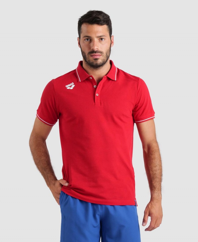 Polo Arena Team Solid Rouge Femme | ECL-47155192