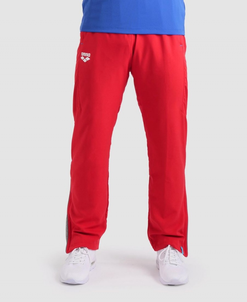 Pantalon Arena Team Sports Panel Rouge Femme | NIZ-31958652