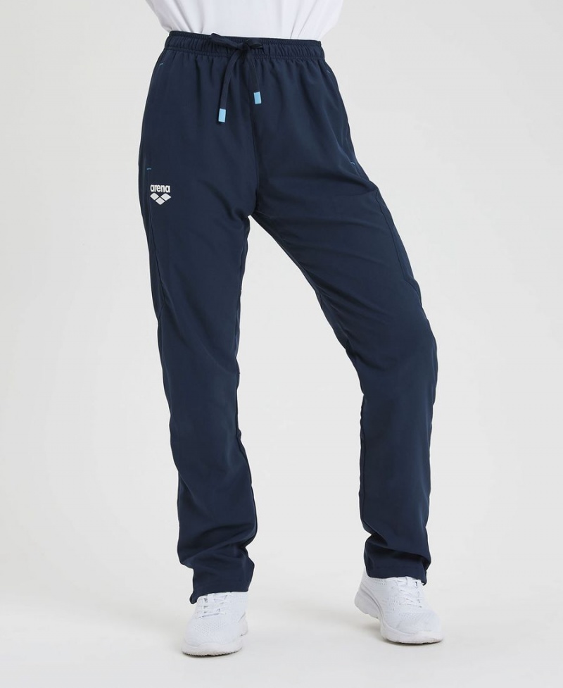 Pantalon Arena Team Sports Panel Bleu Marine Femme | UAQ-40161906