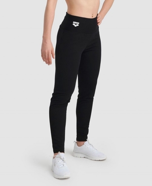 Pantalon Arena Fleece Solid Noir Femme | XTG-32363084