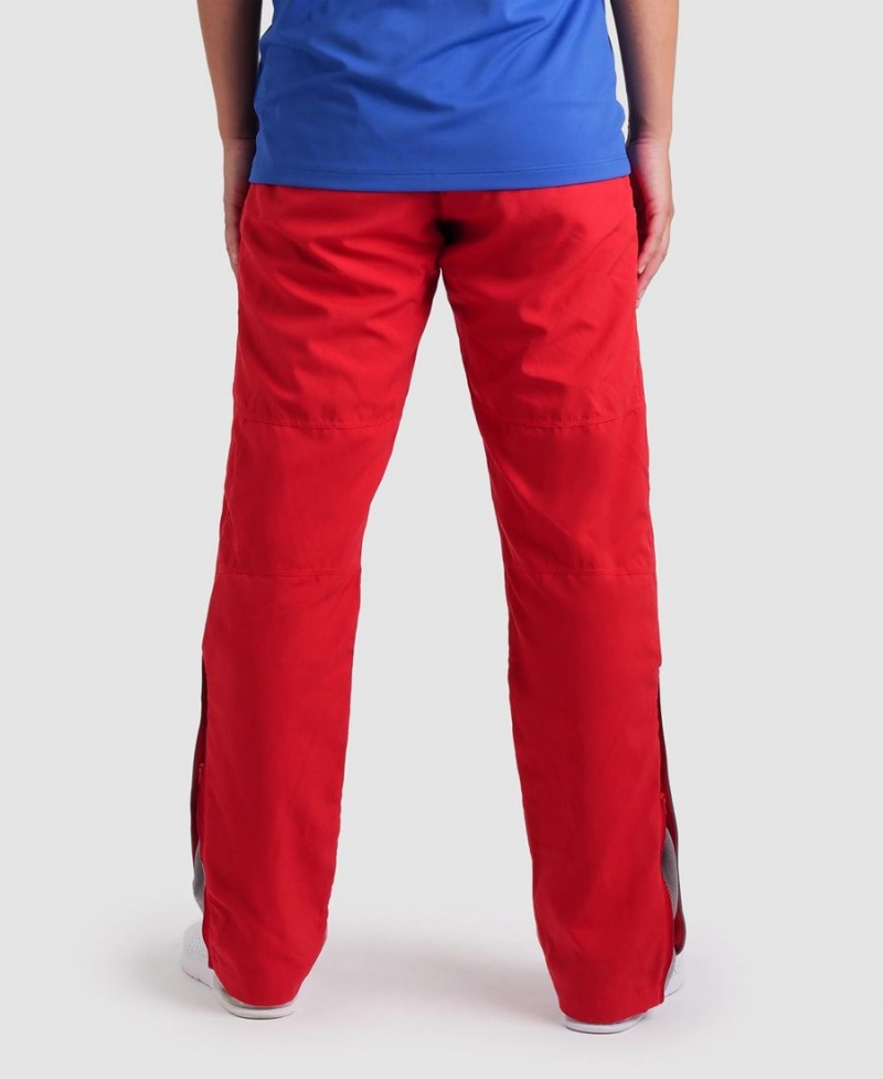 Pantalon Arena Team Sports Panel Rouge Femme | NIZ-31958652