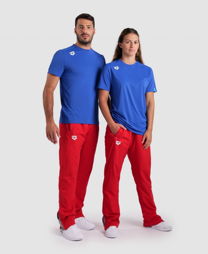 Pantalon Arena Team Sports Panel Rouge Femme | NIZ-31958652