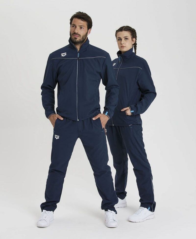 Pantalon Arena Team Sports Panel Bleu Marine Femme | UAQ-40161906