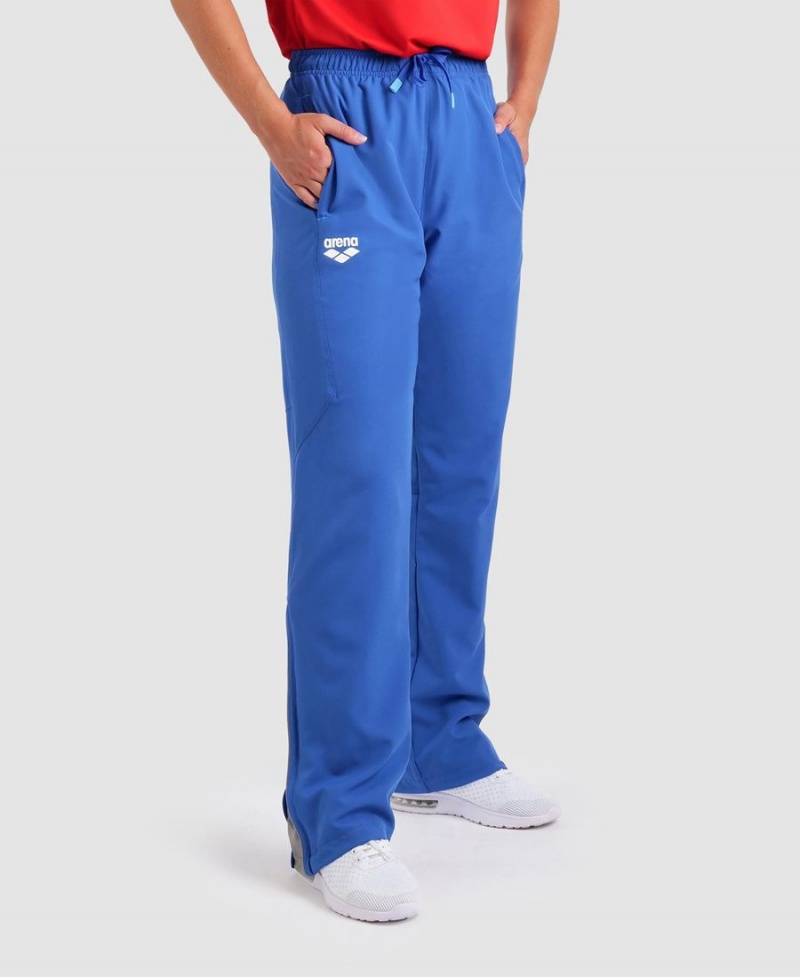 Pantalon Arena Team Sports Panel Bleu Femme | UZC-30112875