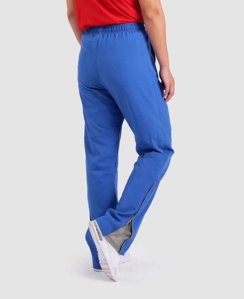 Pantalon Arena Team Sports Panel Bleu Femme | UZC-30112875