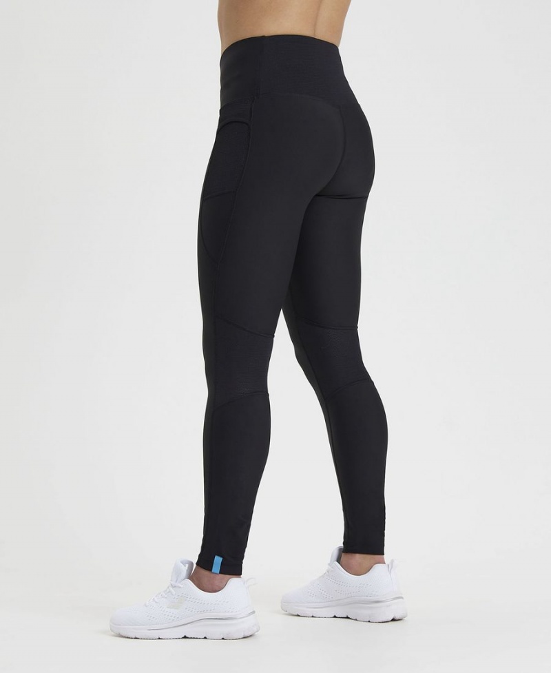 Leggings Arena Team Long Panel Noir Femme | OPD-49356477