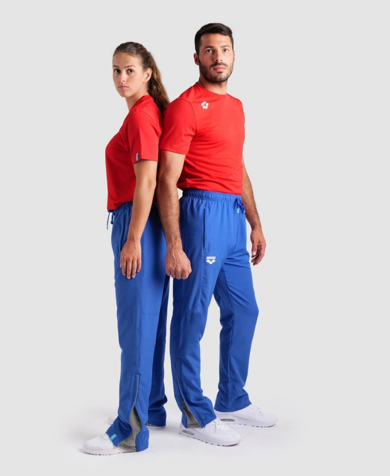 Pantalon Arena Team Sports Panel Bleu Femme | UZC-30112875