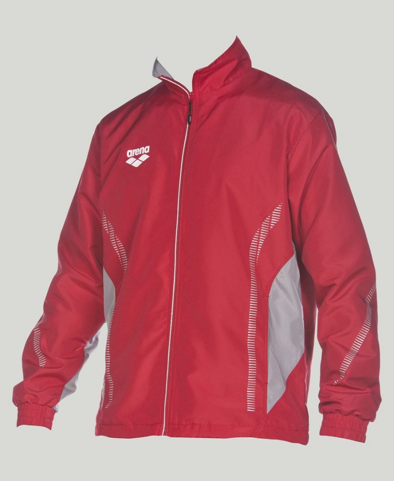 Veste Arena Team Line Warm-Up Rouge Femme | UEQ-03746061