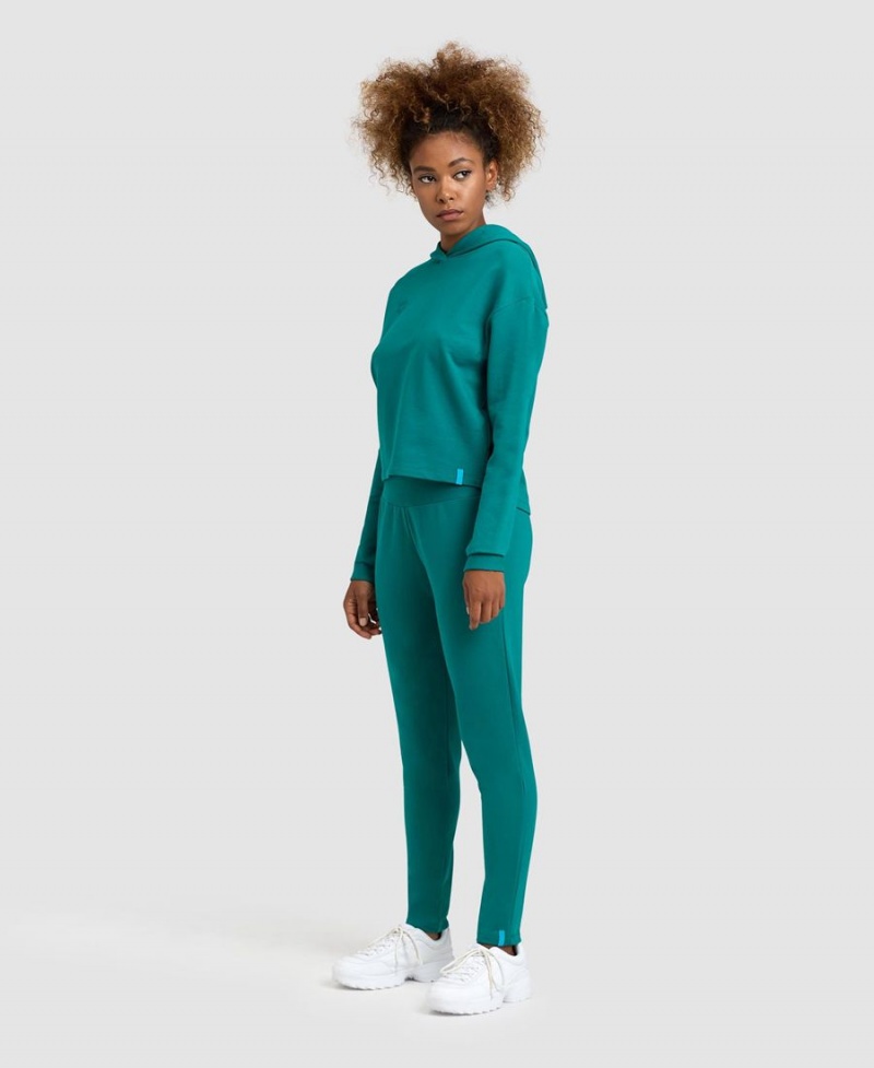 Pantalon Arena Fleece Solid Vert Femme | TFF-71051992