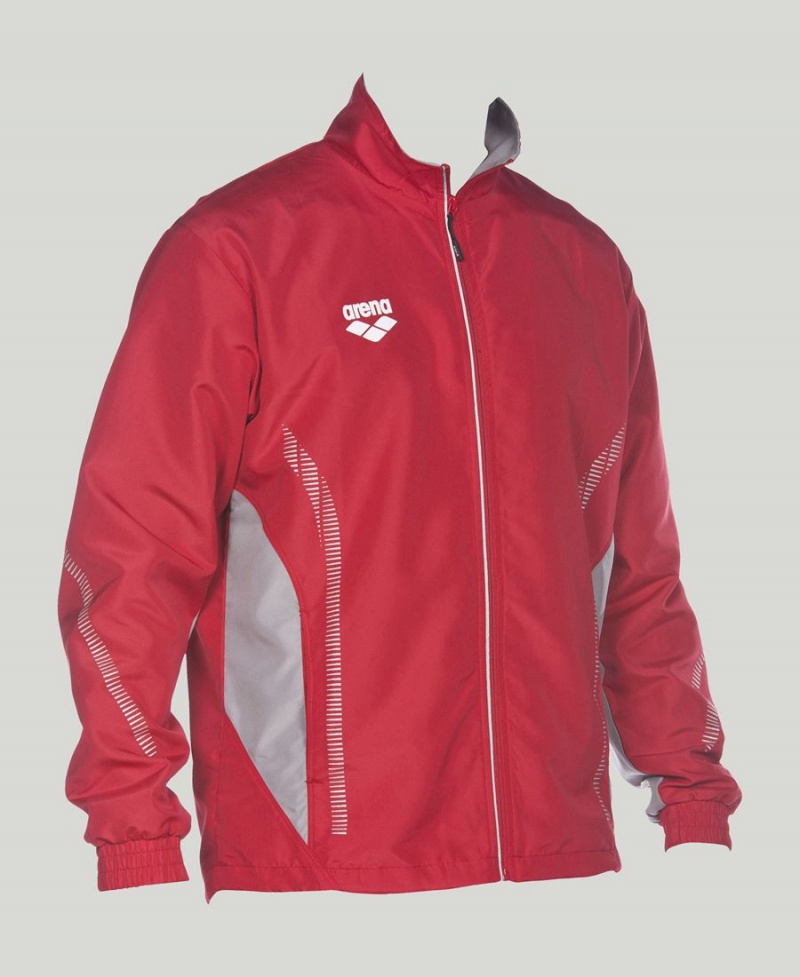 Veste Arena Team Line Warm-Up Rouge Femme | UEQ-03746061