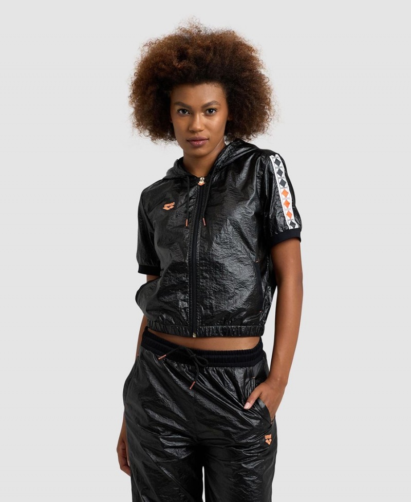 Veste Arena 50th Anniversary Black Encapuchonné Noir Multicolore Femme | PZX-76109860