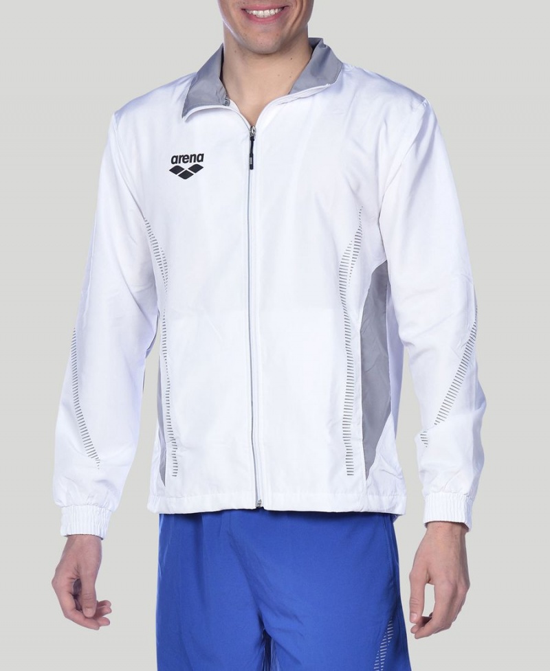 Veste Arena Team Line Warm-Up Blanche Femme | UEE-12666564