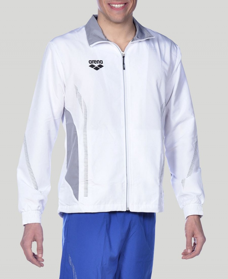 Veste Arena Team Line Warm-Up Blanche Femme | UEE-12666564