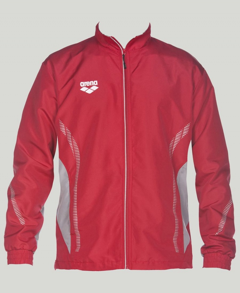 Veste Arena Team Line Warm-Up Rouge Femme | UEQ-03746061