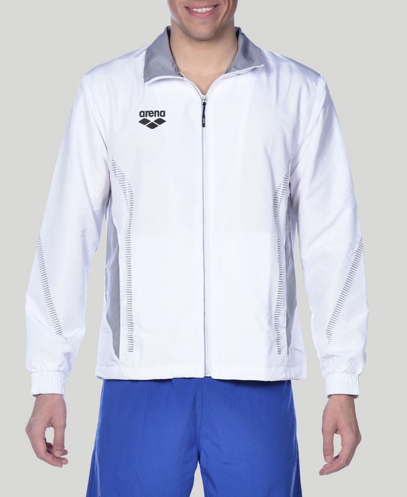 Veste Arena Team Line Warm-Up Blanche Femme | UEE-12666564