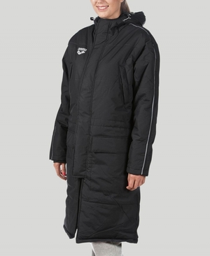 Veste Arena Team Line Parka Noir Femme | QLR-46489698