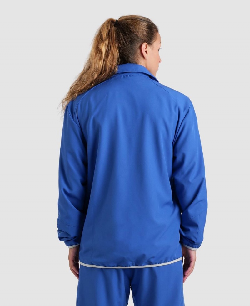 Veste Arena Team Sports Panel Bleu Femme | CZN-75888164