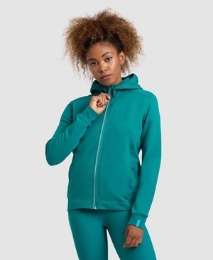 Veste Arena Team Encapuchonné Panel Vert Femme | NMH-49253645