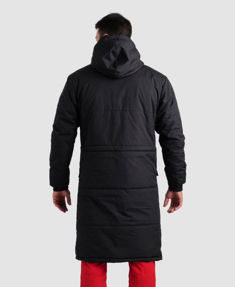 Veste Arena Team Parka Solid Noir Femme | HKW-53001803