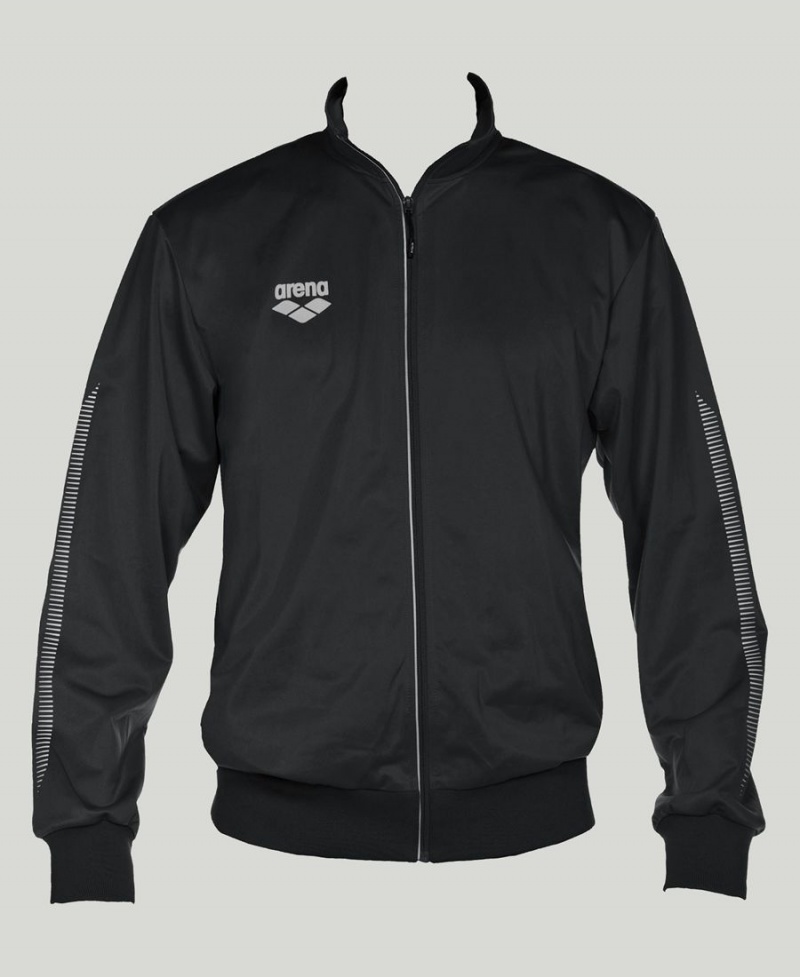 Veste Arena Team Line Tricoté Poly Noir Femme | ZEX-19802462