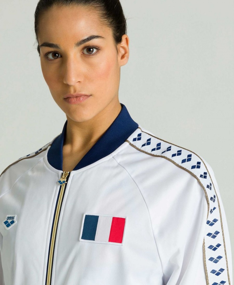 Veste Arena Relax IV Nations Team Blanche Femme | QJA-00848665