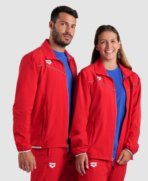 Veste Arena Team Sports Panel Rouge Femme | FFP-21147769